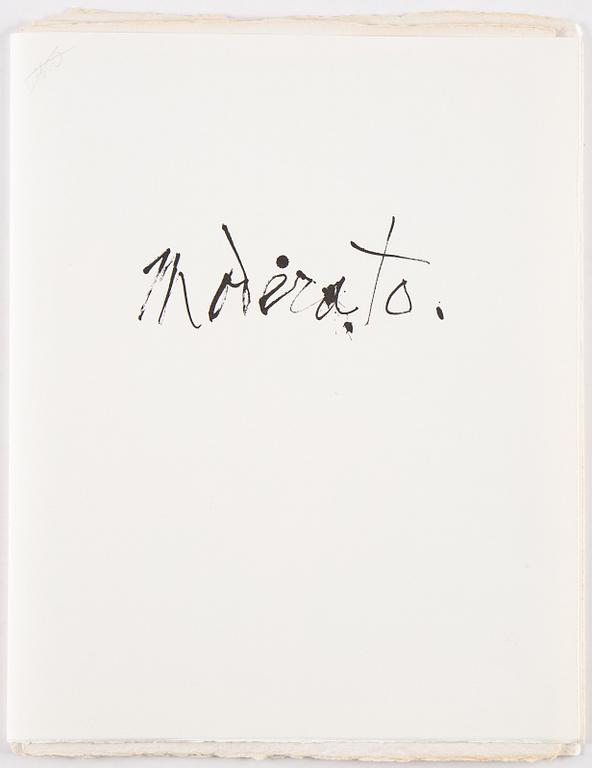 James Coignard, mapp med tre carborundum etsningar, 1981, signerade 72/75.