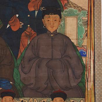 Unidentified artist, Ancestral portrait, China, 20th century.