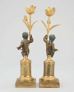 LJUSSTAKAR, ett par. Frankrike, 1700-talets slut. Louis XVI.