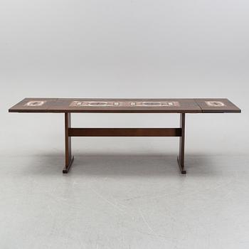 A Danish dining table and eight chairs from Gangsø Møbler A/S, 1960's-70's.