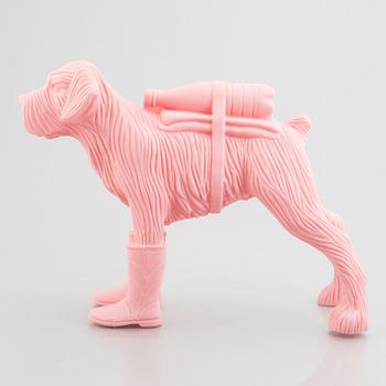 William Sweetlove, "Cloned Schnauzer with water bottle". (Pink).