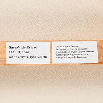 SARA-VIDE ERICSON, oil on canvas, signed and dated 2010 on verso.