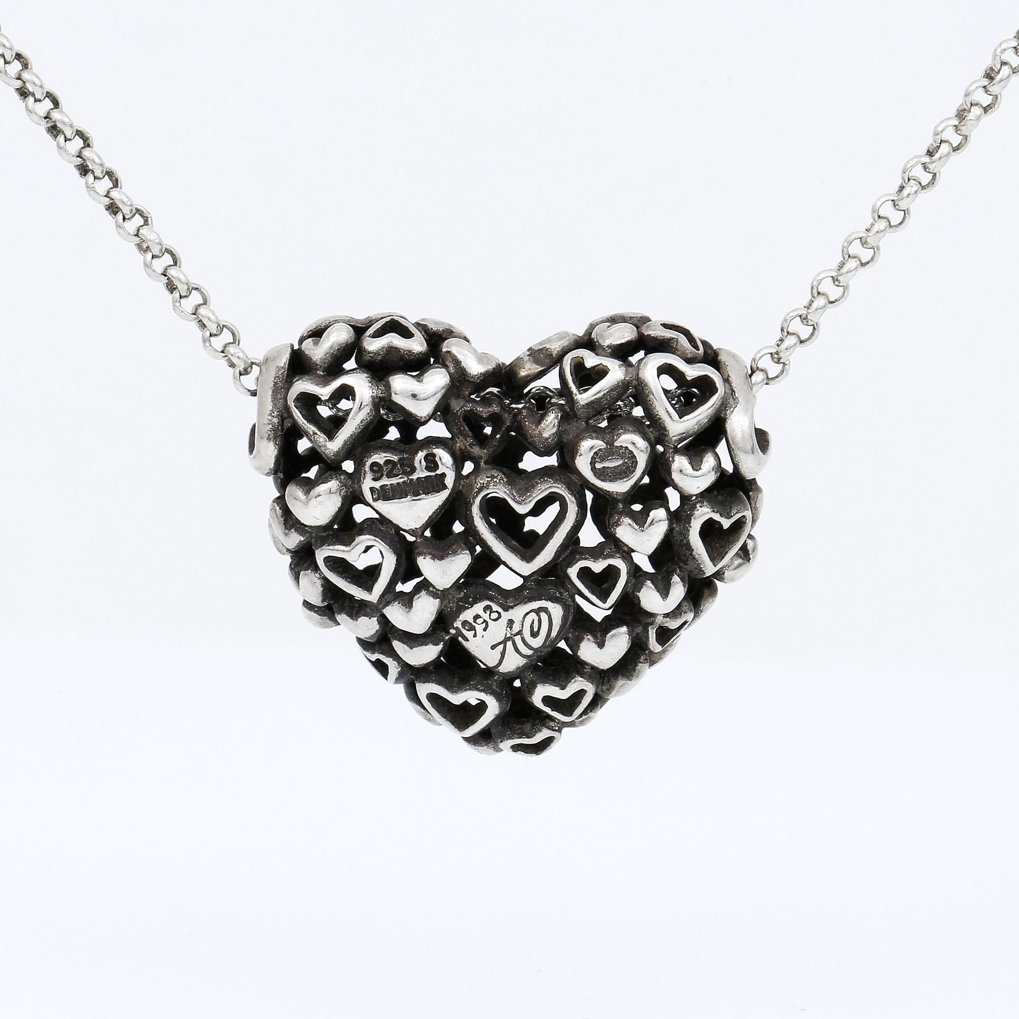 HÄNGE samt KEDJA, sterlingsilver, 