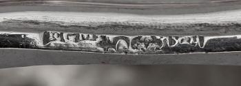LJUSSTAKAR, ett par, silver, EG Markström, Uppsala, 1852. total vikt ca 339 g.