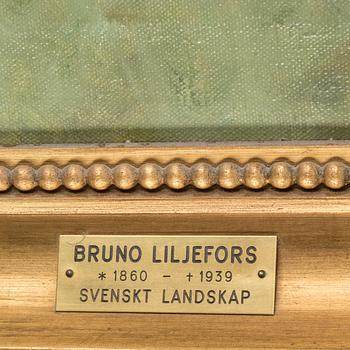 BRUNO LILJEFORS, oil on canvas, autenticated averso by Gustaf Jaensson..