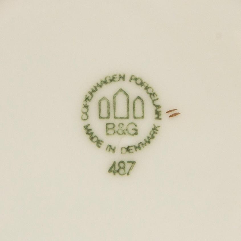 Cup and saucer set of 6 Bing & Grondahl porcelain.