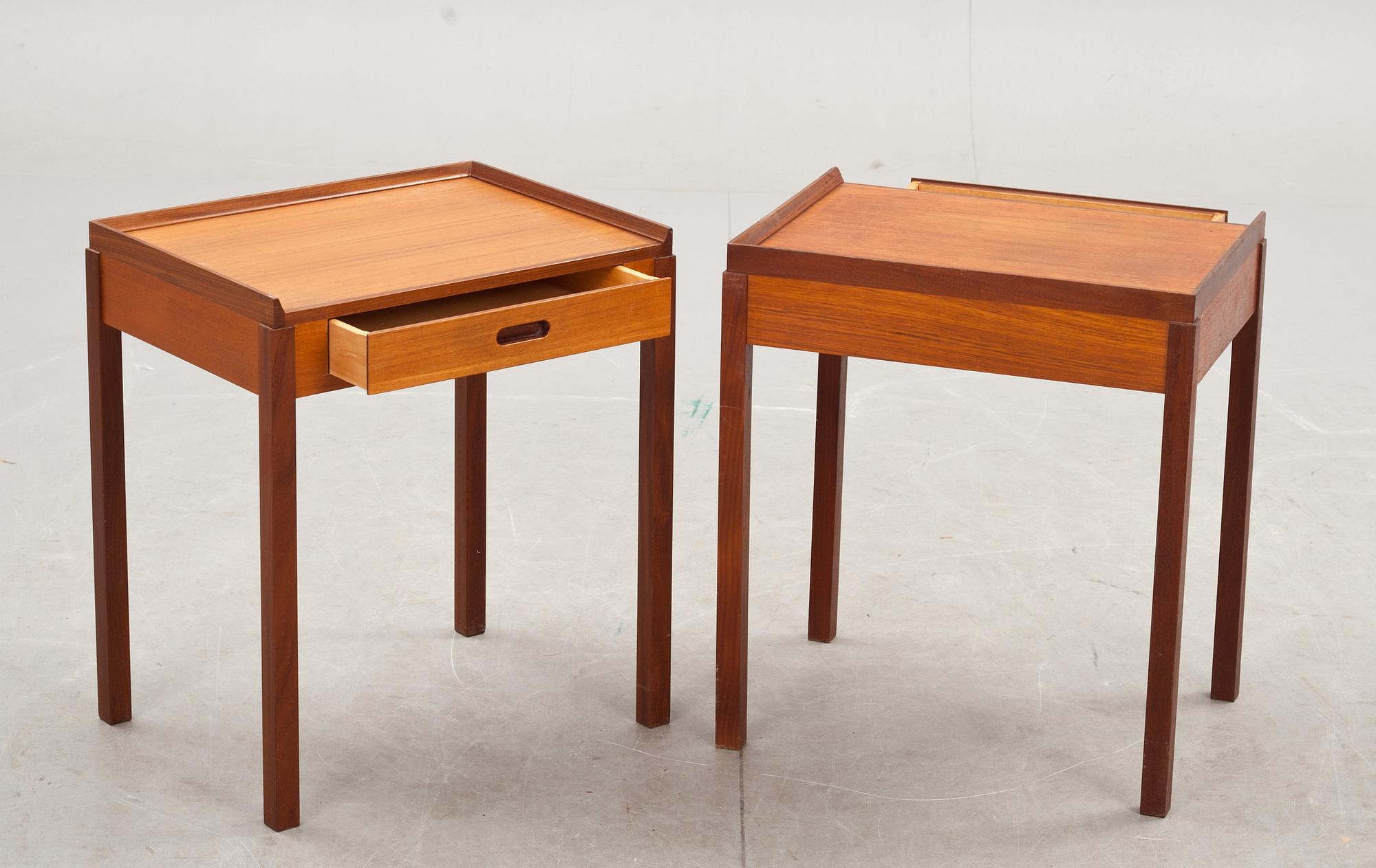 SÄNGBORD, ett par, 1960-tal.