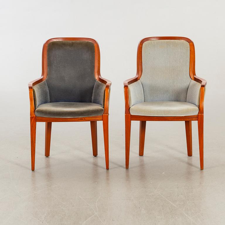A PAIR OFOLOF PIRA MID 20TH CENTURY ARMCHAIRS.