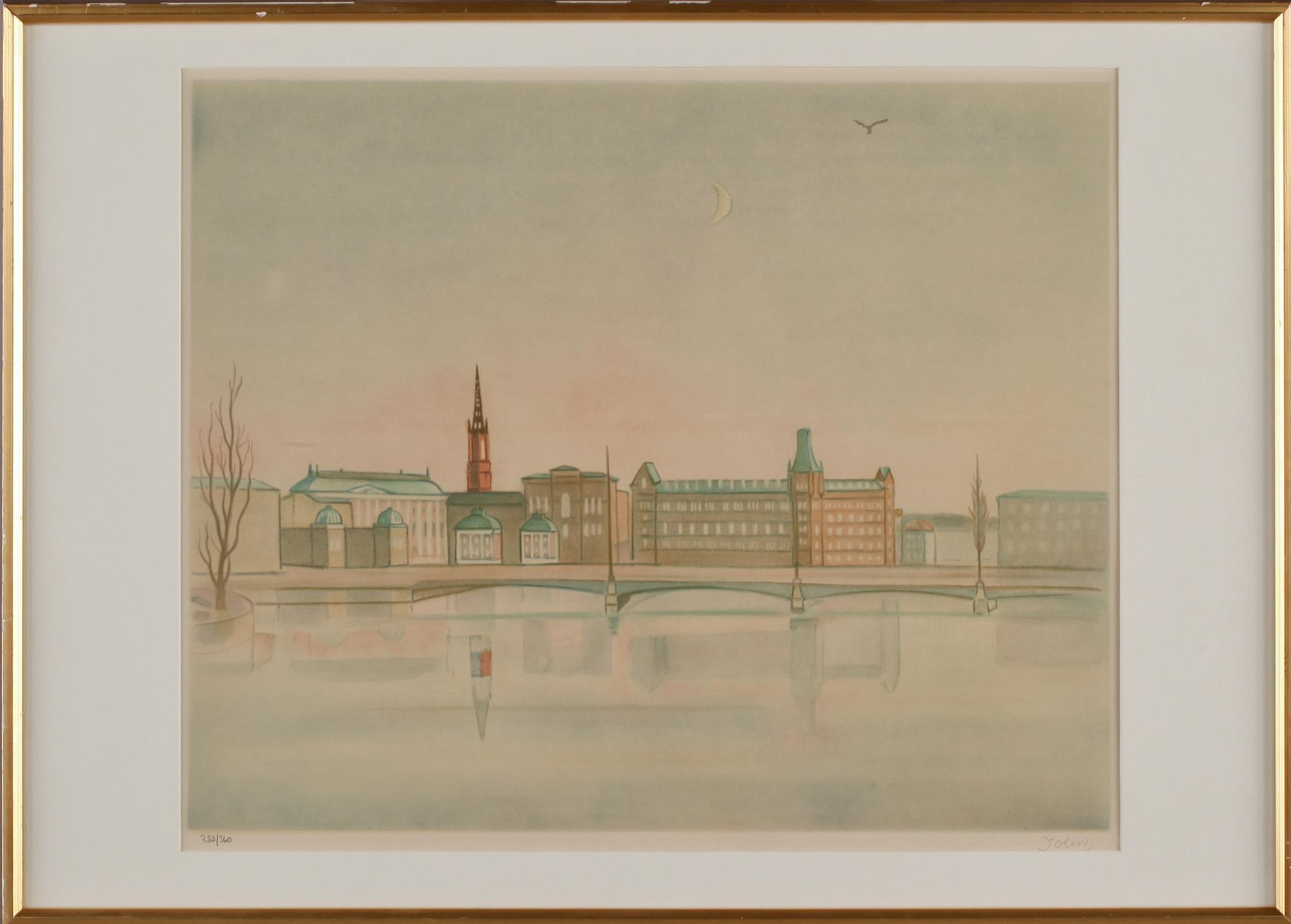 EINAR JOLIN, färglitografi, signerad och numrerad 288/360.