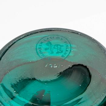 Tamara Aladin, vaser, 4 st, glas, Riihimäen Lasi, Finland,  1960/70-tal.