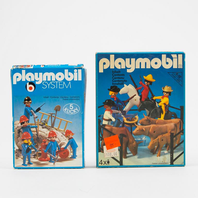 A lot of 18 Playmobil sets Germany 1980s.