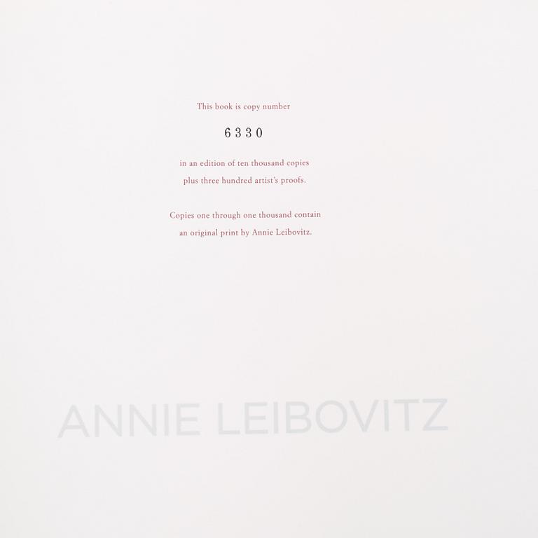 Annie Leibovitz, Taschen SUMO bok signerad ed. 6330/10.000 med benställning.