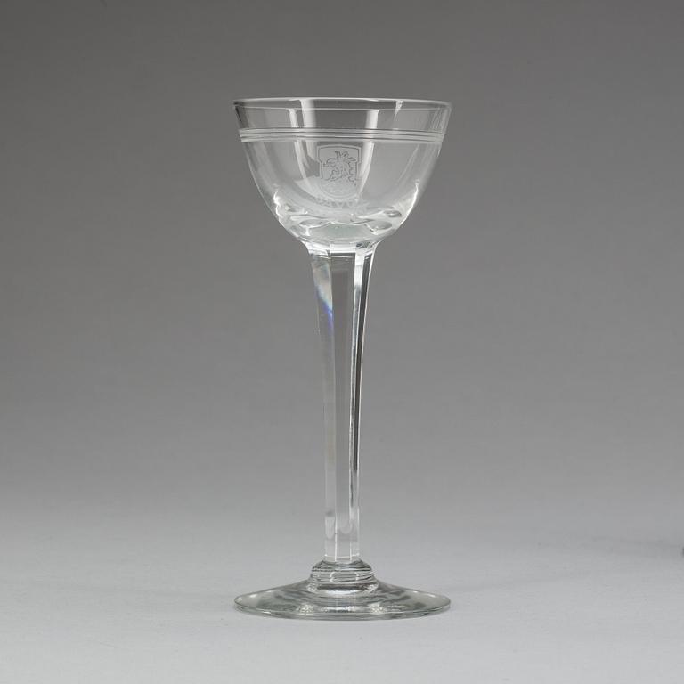 GLAS PÅ FOT, 12 st, glas. Hotell Savoy, Malmö.