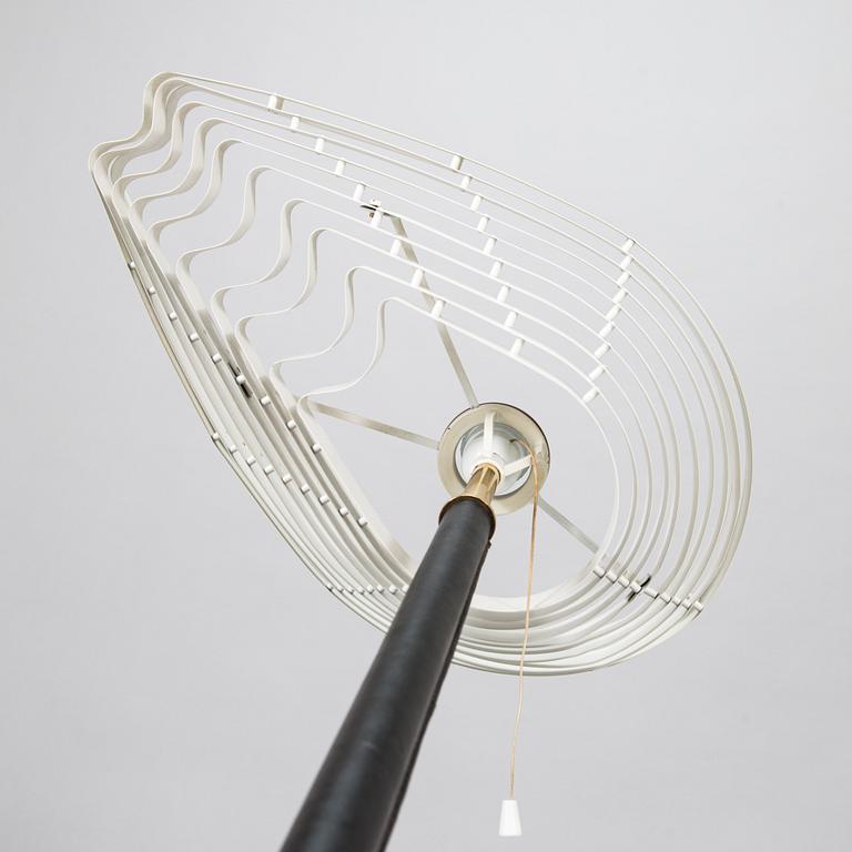 Alvar Aalto, an 'Angel's Wing' floor lamp. Manufactured by Valaistustyö Finland.