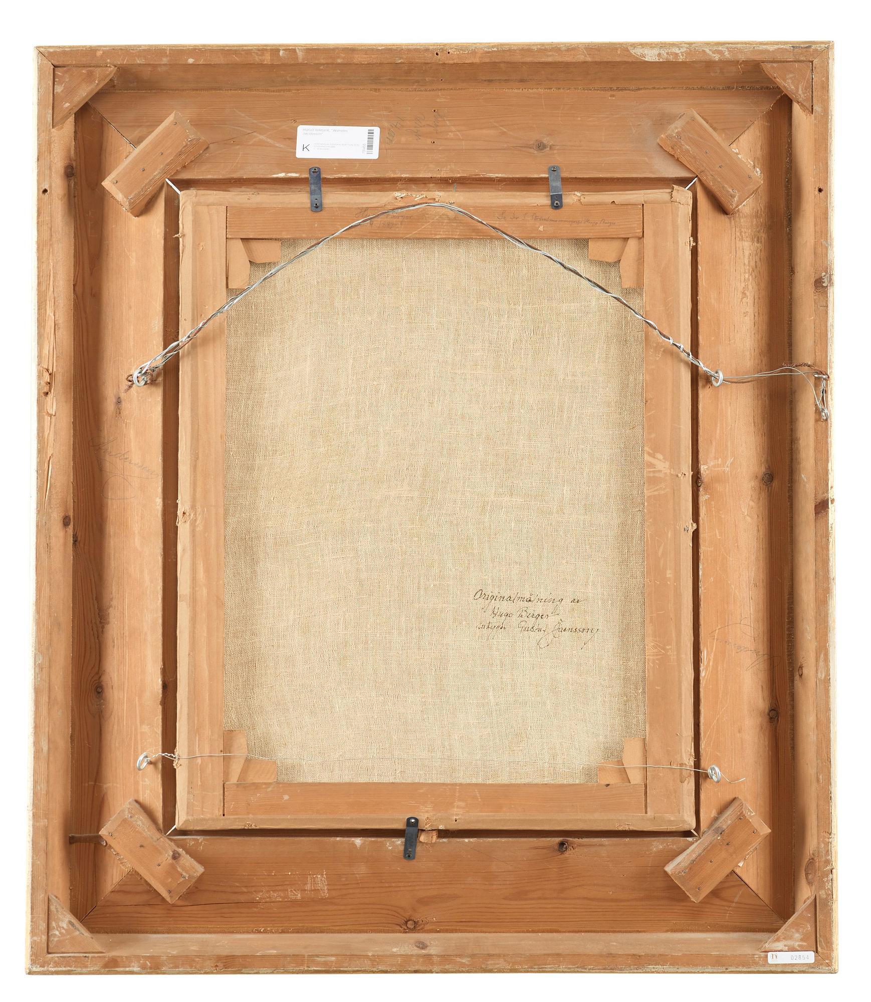 Hugo Birger, HUGO BIRGER, The actor Wilhelm Jacobson, Authenticated on verso.