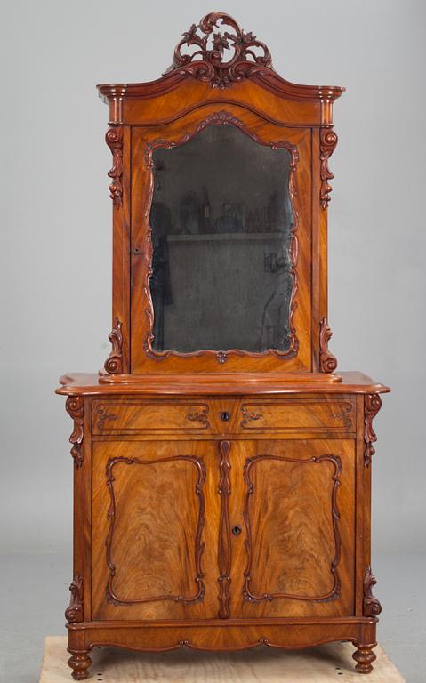 SPEGELSKÅP, nyrokoko, 1800-tal.