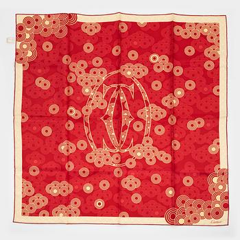 Cartier, a twill silk scarf.