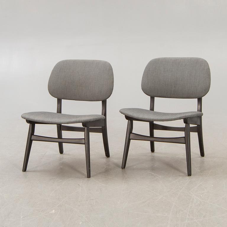 Chairs, a pair, 1950s-60s.