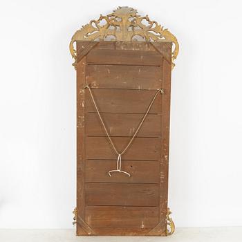 Spegel och konsolbord, rokokostil 1800-tal.