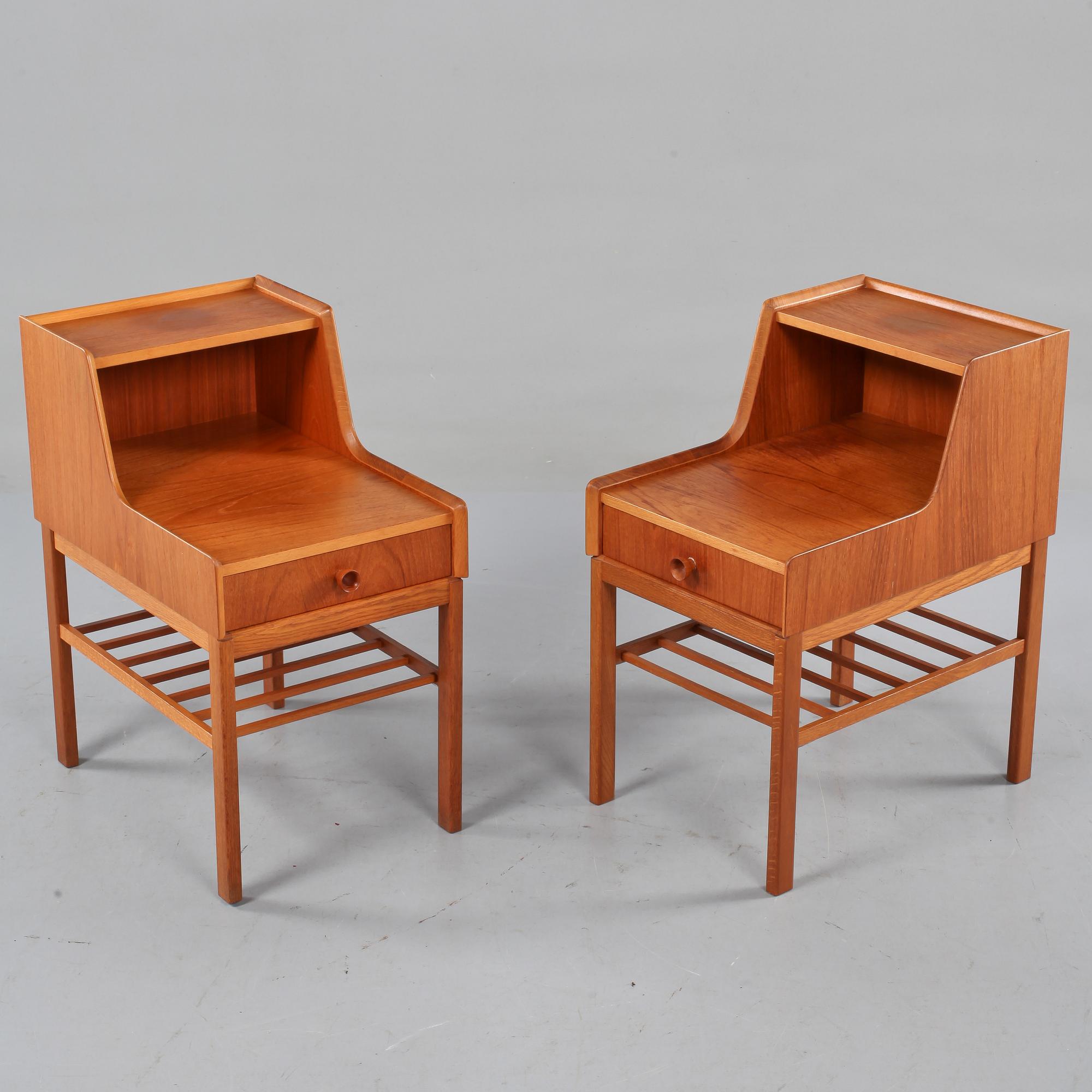 SÄNGBORD, ett par, 1950/1960-tal.