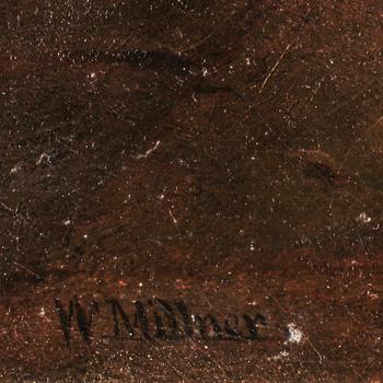 WILLIAM EDWARD MILLNER, olja på uppfodrad duk, signerad.
