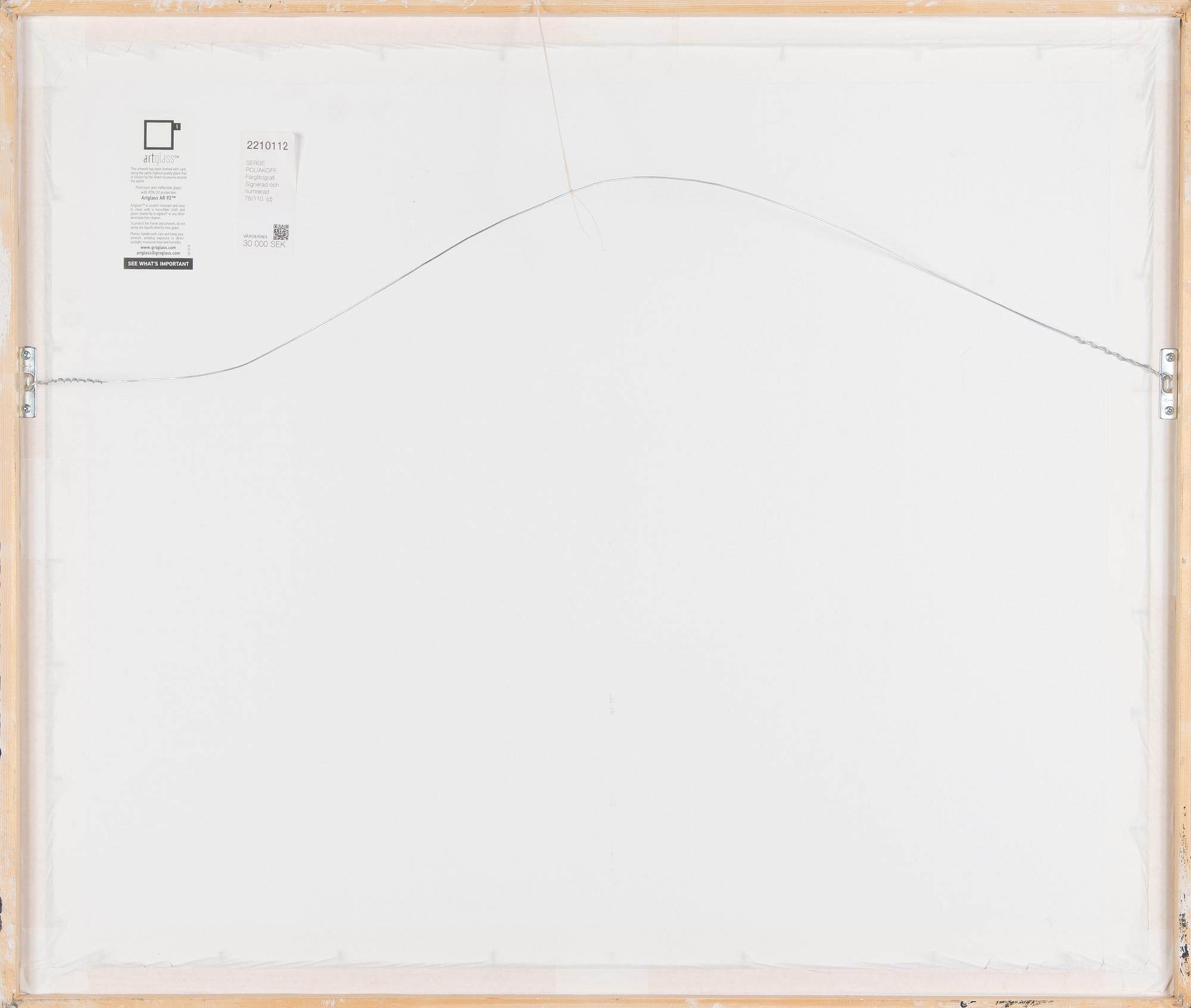 Serge Poliakoff, "Composition Bleue".