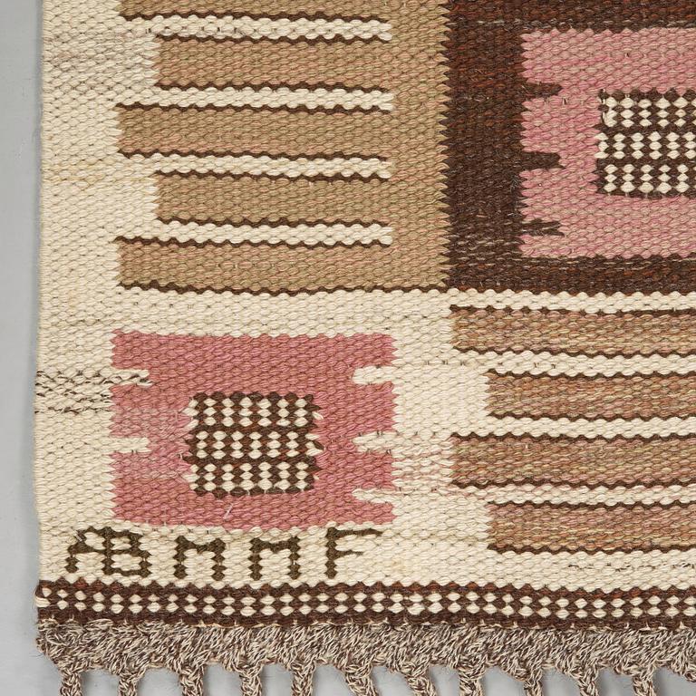 Märta Måås-Fjetterström, A CARPET. "Nyponblomman". Flat weave. 245,5 x 178 cm. Signed AB MMF.