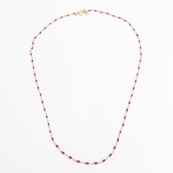 HALSBAND, 18K guld, rubiner. Temple St Clair.