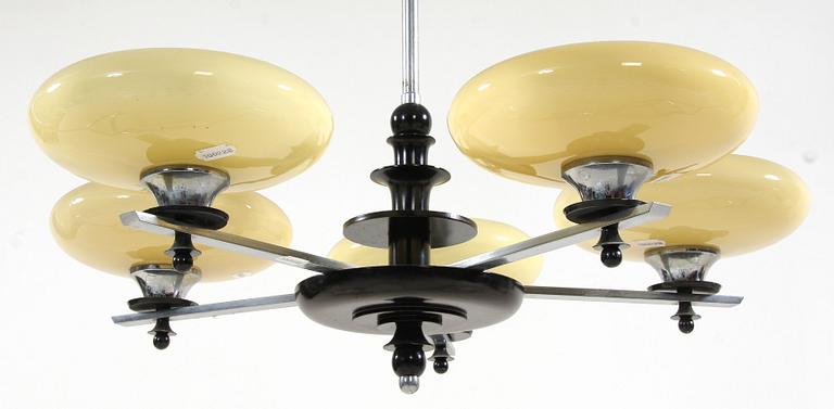 TAKLAMPA, art deco, 1930-tal.