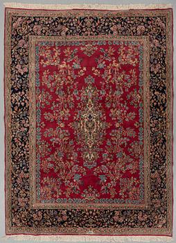 A CARPET, Old Kerman, around 290 x 207 cm.