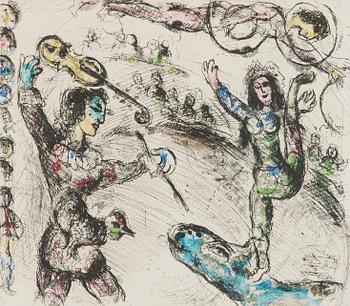 Marc Chagall, 'Acrobate et Violiniste'.