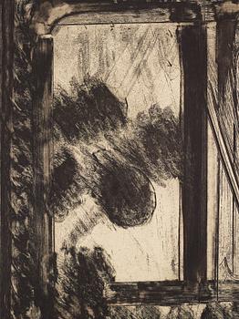 Howard Hodgkin, etsning. Signerad och numrerad 96/100. Daterad -79.