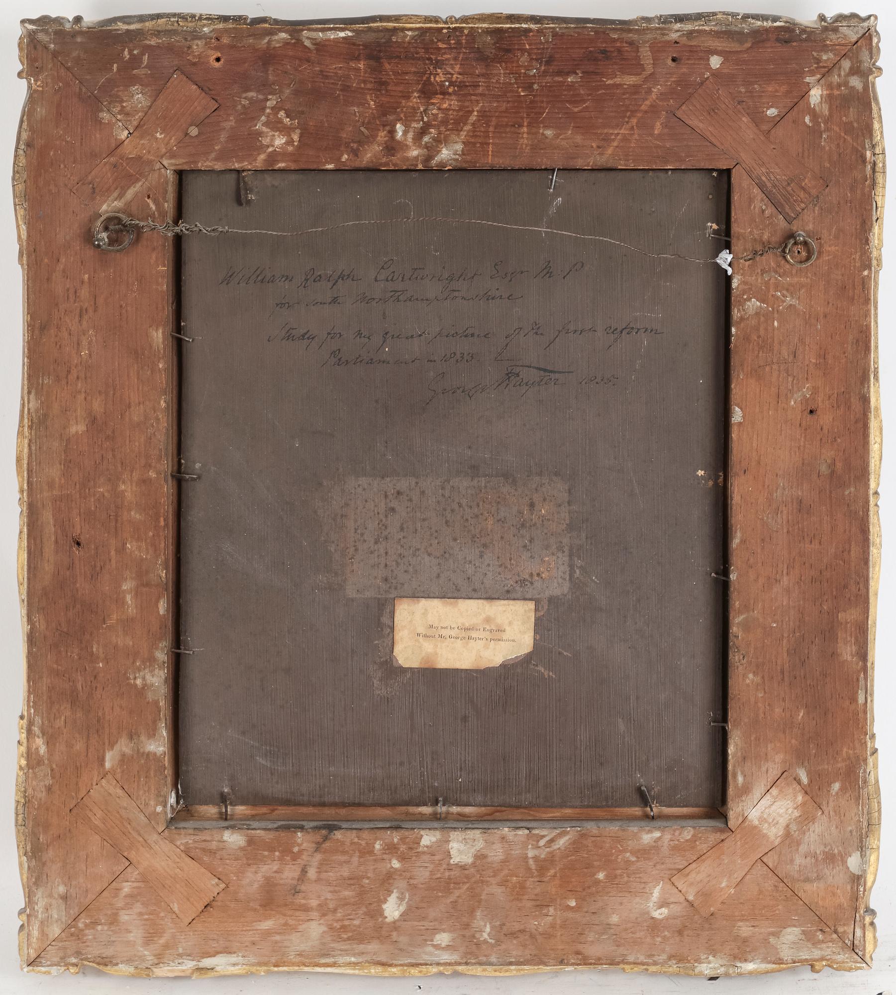 GEORGE HAYTER, tillskriven Olja på pannå, daterad 1835.