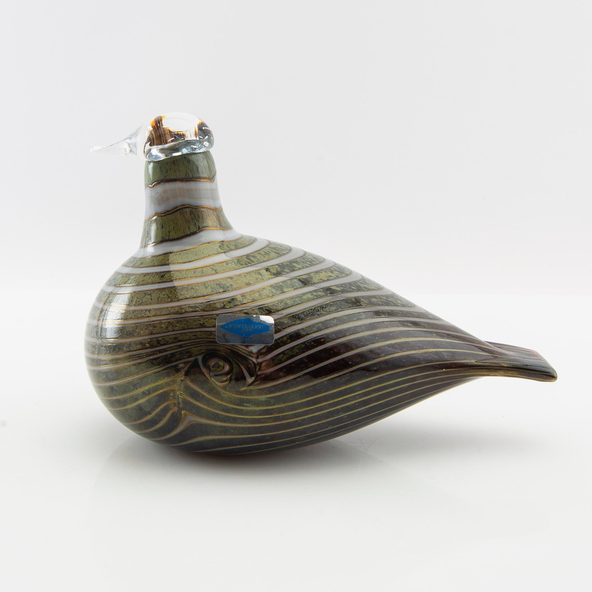 Oiva Toikka, figurine signed Nuutajärvi/Notsjö Finland.