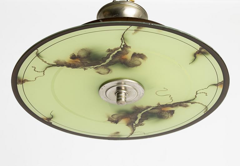 A Functionalist ceiling lamp, first half of the 20th century.