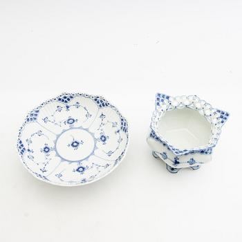 Service, approx. 29 pcs "Blue Fluted" Royal Copenhagen Denmark porcelain.