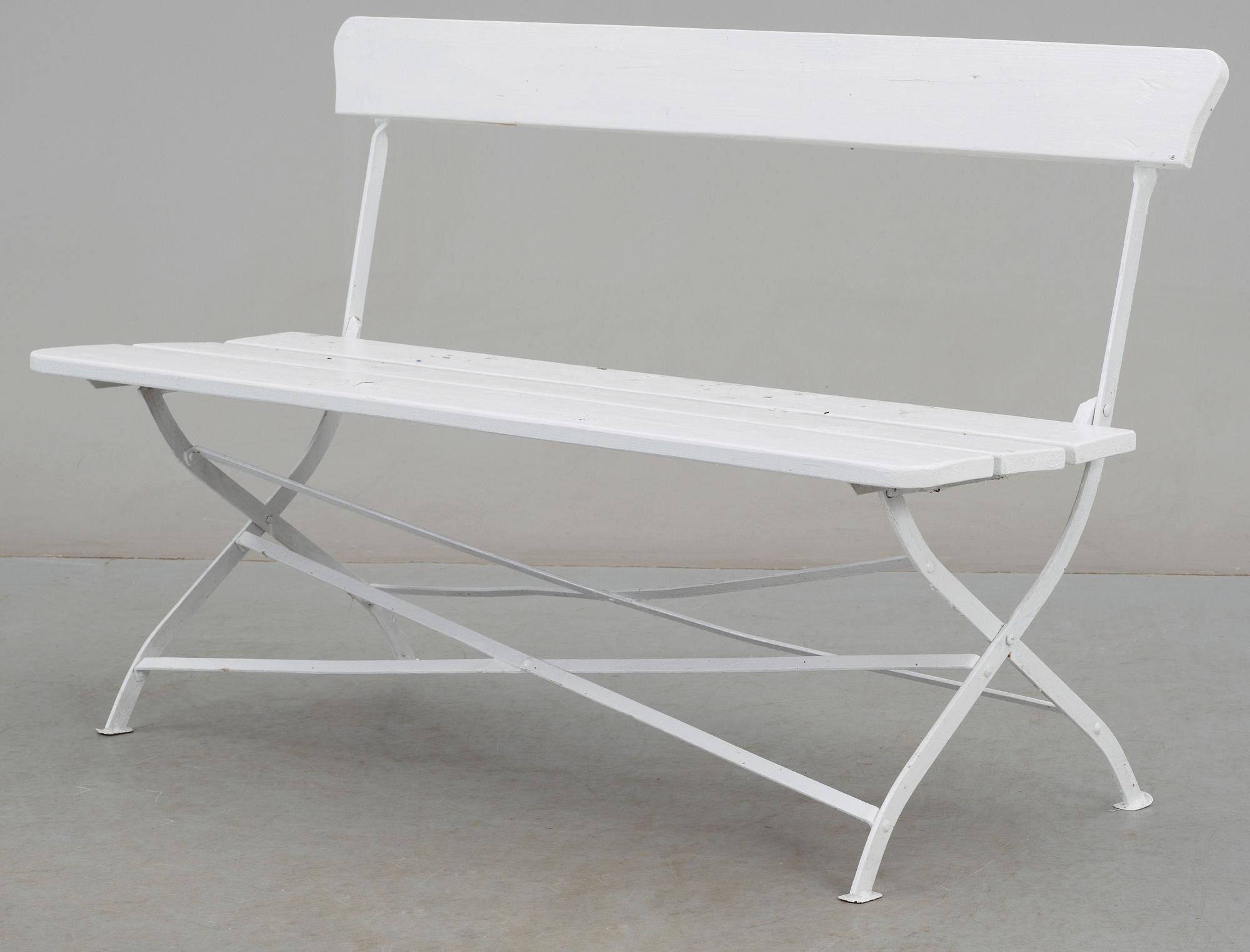 TRÄDGÅRDSSOFFA, sannolikt omkring 1900.