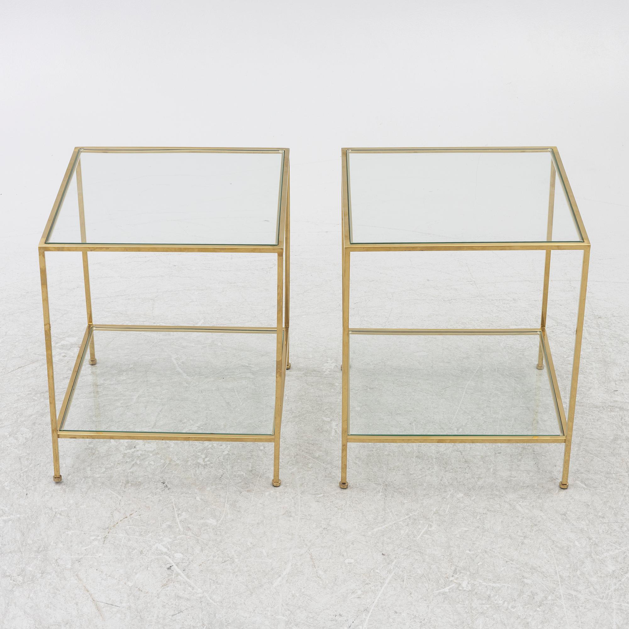 A pair of 'Wing' sofa tables, Ruth & Joanna, contemporary.