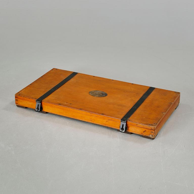 A 20th century collector's chest by The indestructible trunk & container Co.