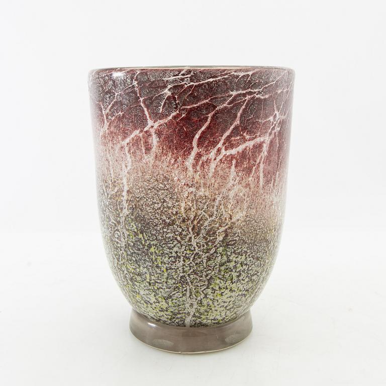 Table lamp and vase, Ikora, WMF (Württembergische Metallwarenfabrik), Germany, mid 20th century.