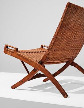 HANS J WEGNER, fällstol, "JH512" Johannes Hansen, Danmark, 1940-50-tal.