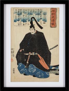 TRÄSNITT, 3 st, Japan, 1800-tal.