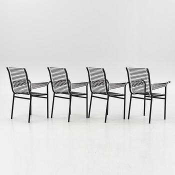 René Herbst, four 'Sandows' armchairs, Etablissements René Herbst.