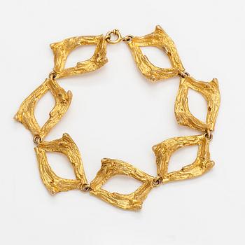 Helky Juvonen, Armband, 14K guld. Westerback, Helsingfors 1972.