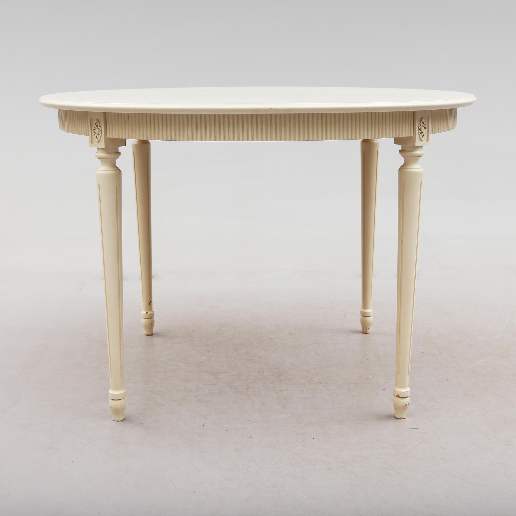 MATGRUPP, 7 delar, gustaviansk stil, 1900-talets andra hälft.