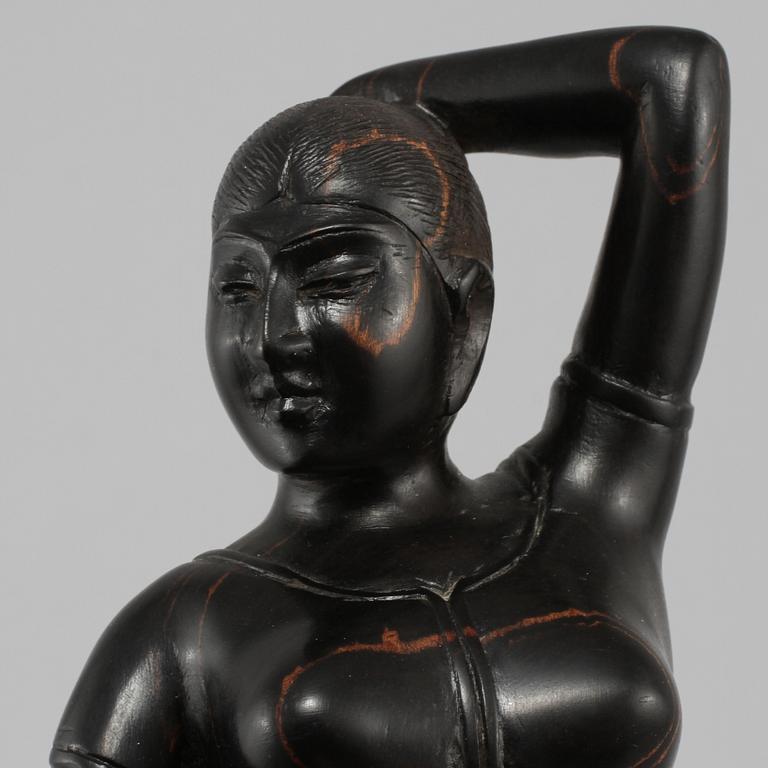 FIGURIN, ebenholts, 1900-tal.