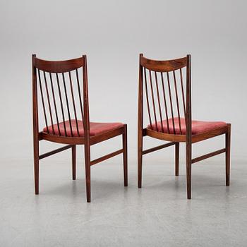 ARNE VODDER, stolar, 8 st, Sibast, Danmark, 1960-tal.