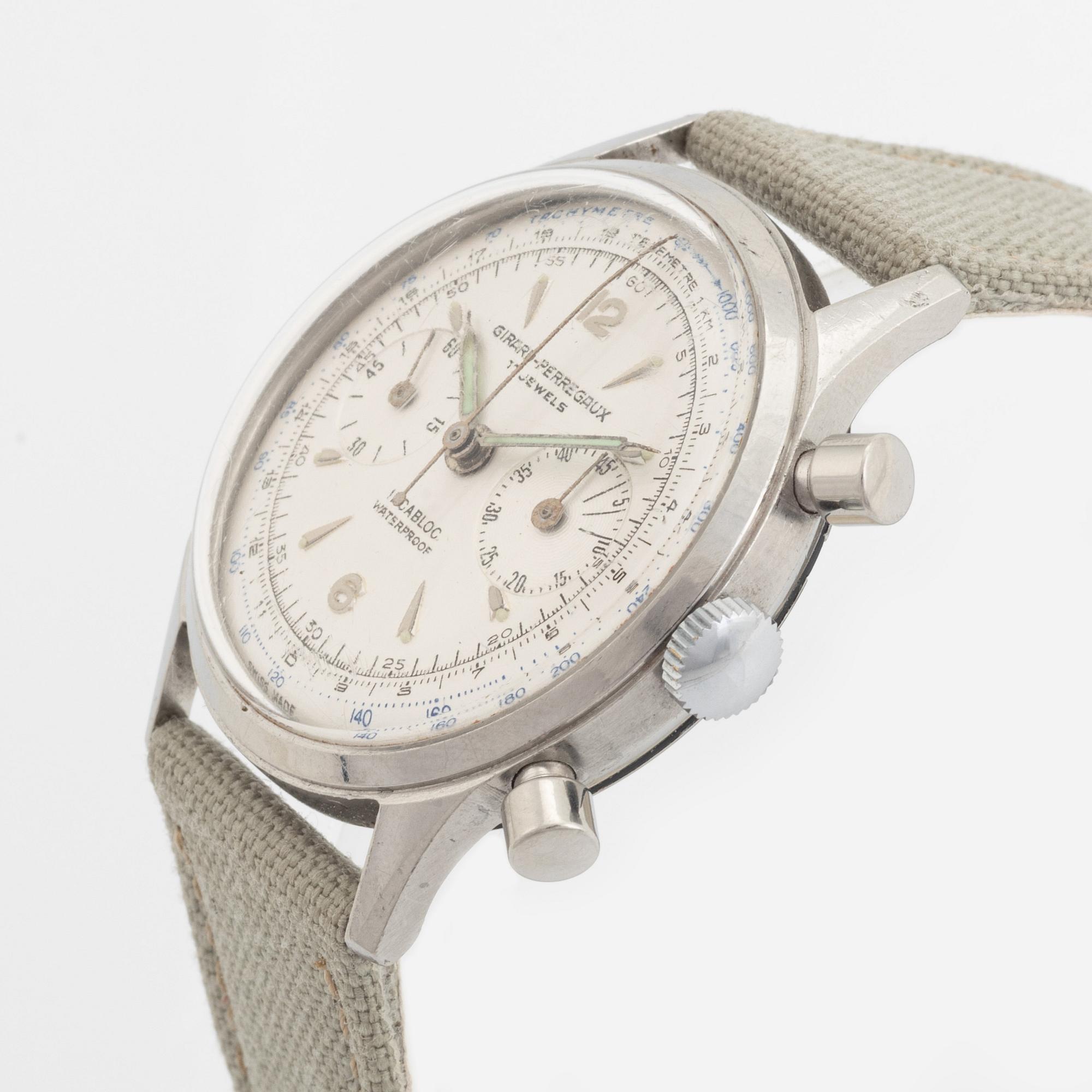Girard-Perregaux, chronograph, wristwatch, 37 mm.