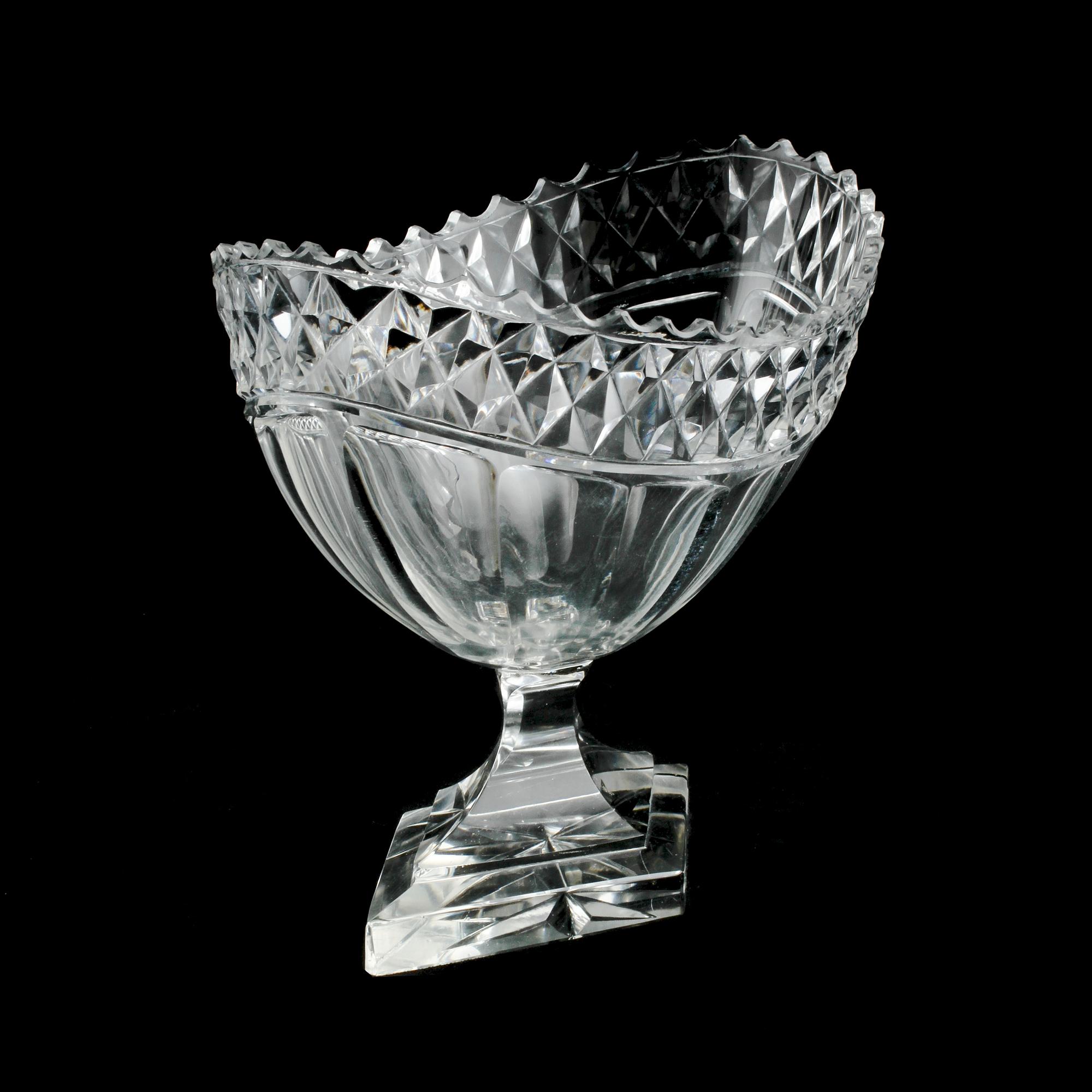 SKÅL, glas, sent 1800-tal/tidigt 1900-tal.
