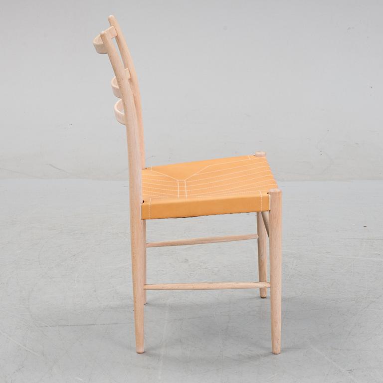 Yngve Ekström, a beech and leather 'Gracell' chair, Gemla, Diö.